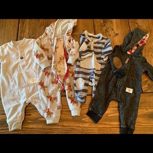 Bundle of four onesie outfits